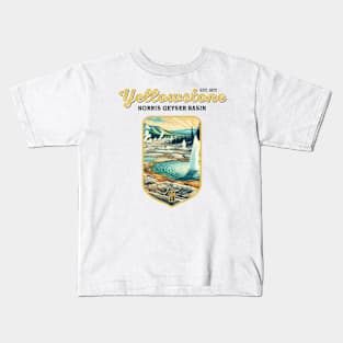 USA - NATIONAL PARK - YELLOWSTONE - Norris Geyser Basin - 6 Kids T-Shirt